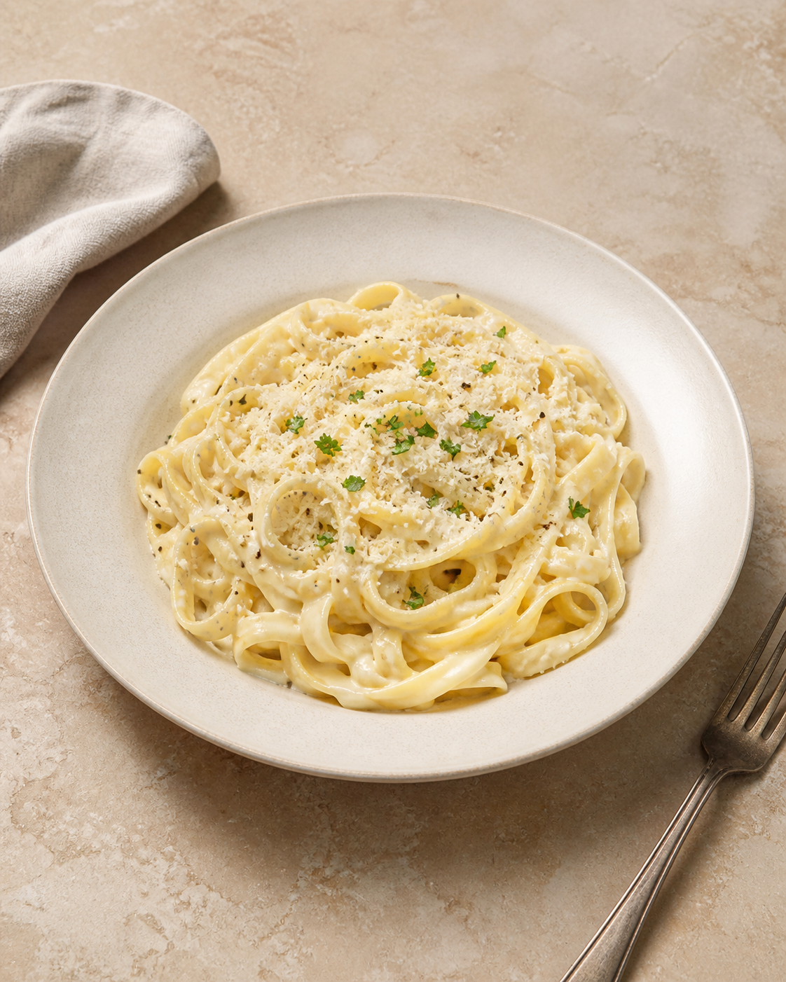 Pasta menü örneği